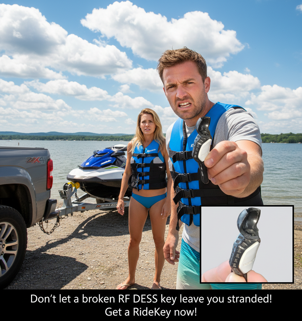 Broken RF DESS Key - Don't get stranded - RideKey backup key