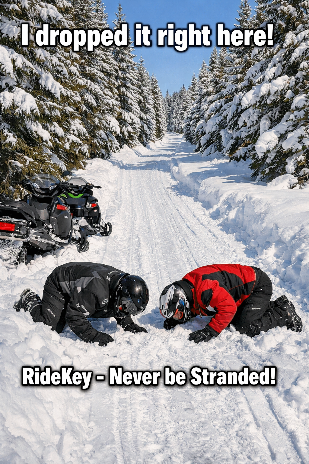 Dropped key on the trail - RideKey saves the day